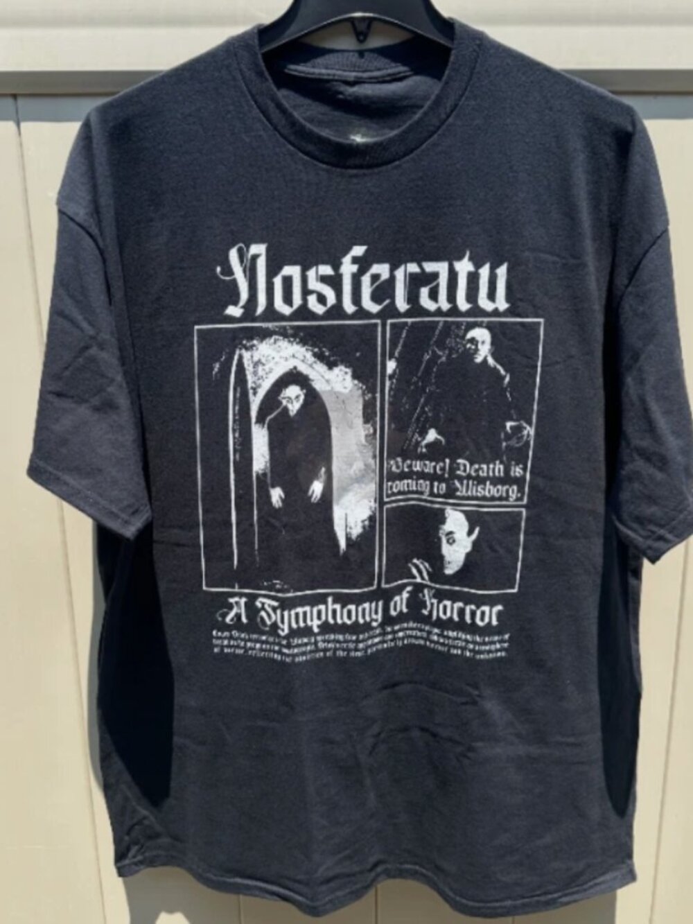 Gildan Black Nosferatu A Symphony of Horror Graphic T-Shirt